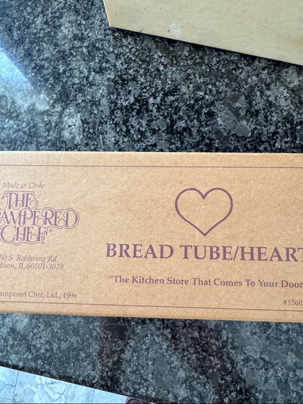 The Pampered Chef Brown Heart & Tube Bread Pan - Brown